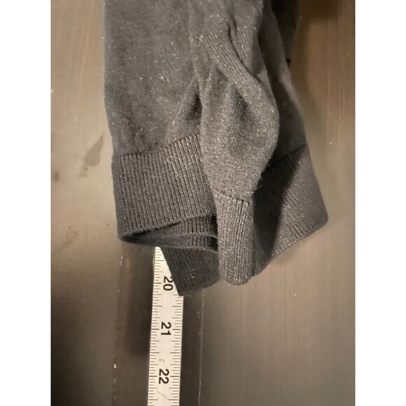 CRUSH Womens Sweater Size 0 US XS Black Silk Cashmere Blend Short Sleeve Neutral - Picture 6 of 7